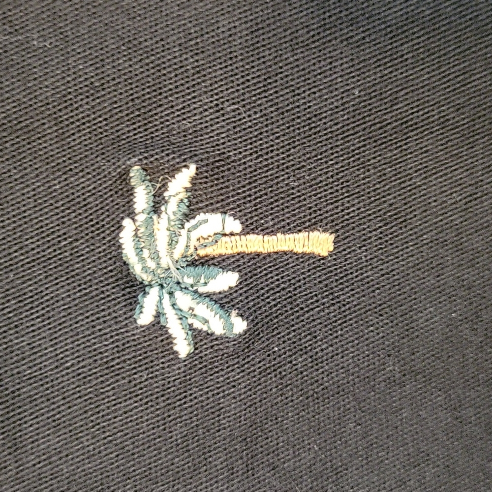 Palm Tree Embroidered Capris by RL Richard - Picture 3 of 7